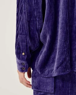 Hemden Und Blusen Sessùn |Kyoto Velvet Orient Blue