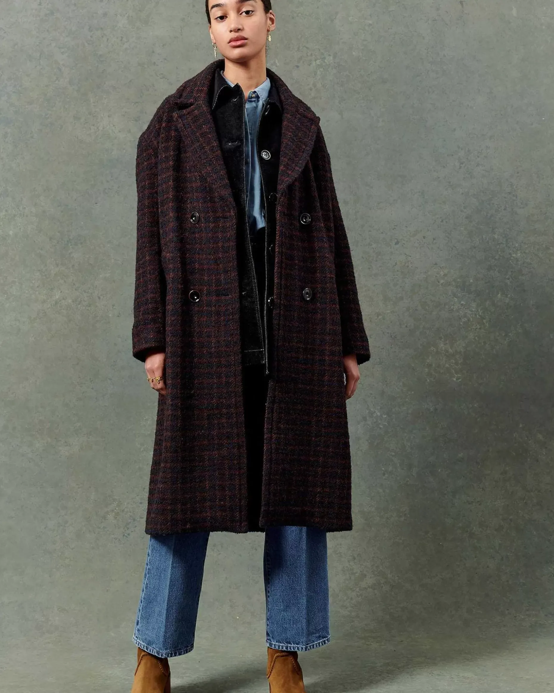 Mantel Sessùn |Silvana Cherry Blue