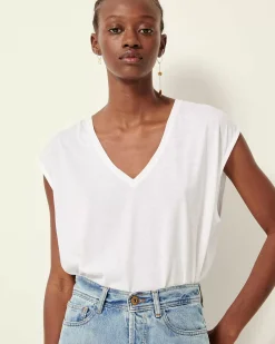 T-Shirts Und Sweatshirts Sessùn |The V Optical White